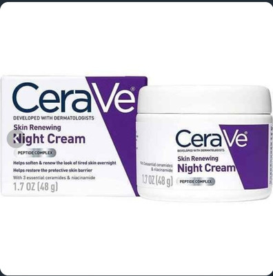 کرم شب ضد چروک سراوی مدل Skin Renewing